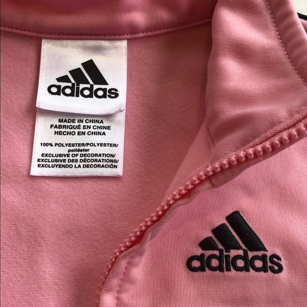 Adidas Girl’s Pink Peplum Jacket Size 24M